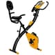 image 1 of HOMCOM 2-In-1 Folding Exercise Bike with 8-Level Magnetic Resistance Yellow