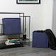 image 2 of OHS 2 x Plain Folding Storage Cube Boxes, 27x27cm - Navy Blue