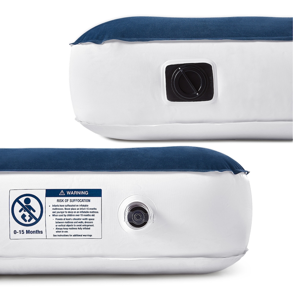 image 1 of Active Era Double Size Camping Air Bed - Navy White