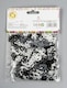 image 4 of 80th Birthday Confetti Black & Silver 1 pack x 14 grams birthday decoration Foil Metallic 1 pack