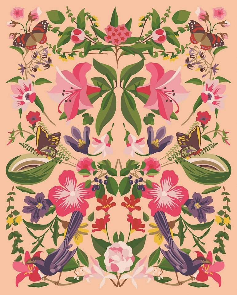 image 1 of RHS Paint By Numbers Hanging Kit, Multicoloured, 400 x 500 mm, Kaleidoscope