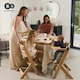 image 3 of Kinderkraft Enock High Chair for Baby and Toddler - Full Grey