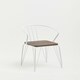 image 5 of Interiors by Premier White Metal and Elm Wood Arm Chair, Accent Dining Arm Chair, Versatile Wooden Chair for Home, Office, Lounge