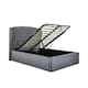 image 1 of Warwick Grey Velvet Ottoman Bed And Super Ortho Orthopaedic Mattress Double N/A