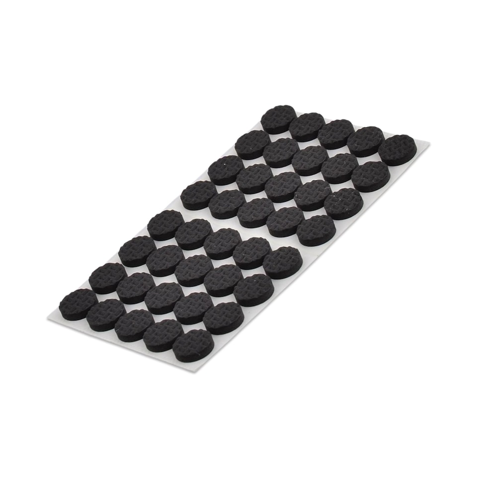 image 1 of 22mm Black Round Foam Furniture Pads, Floor Protectors - 2pcs