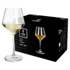 Argon Tableware Soho Crystal White Wine Glasses - 460ml | Clear | Clear | 24