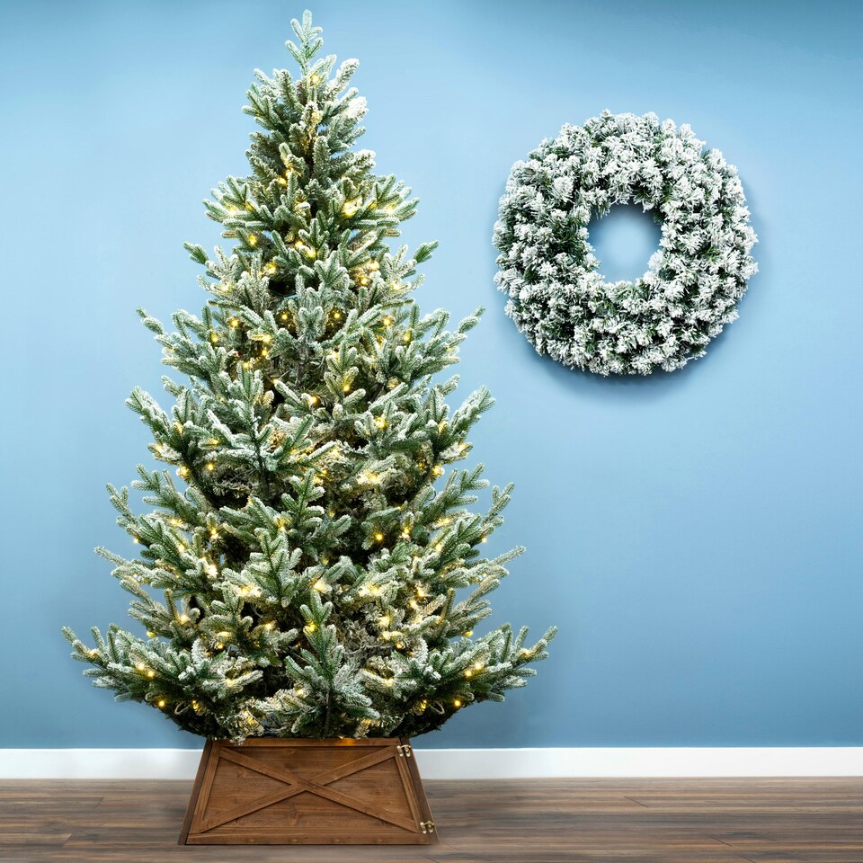 image 1 of Christmas Tree World  10ft/300cm Pre-lit Frosted Ultra Mountain Pine