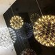 image 4 of CGC FAWKES Warm White 120 cm XXXL Large Gold Firework / Starburst LED Pendant Light Chandelier Gold