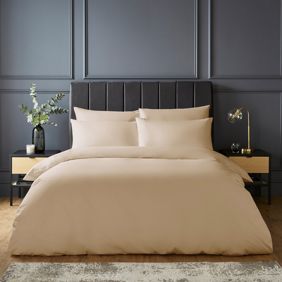 image 1 of Silentnight Pure Cotton Duvet Cover Set, Natural