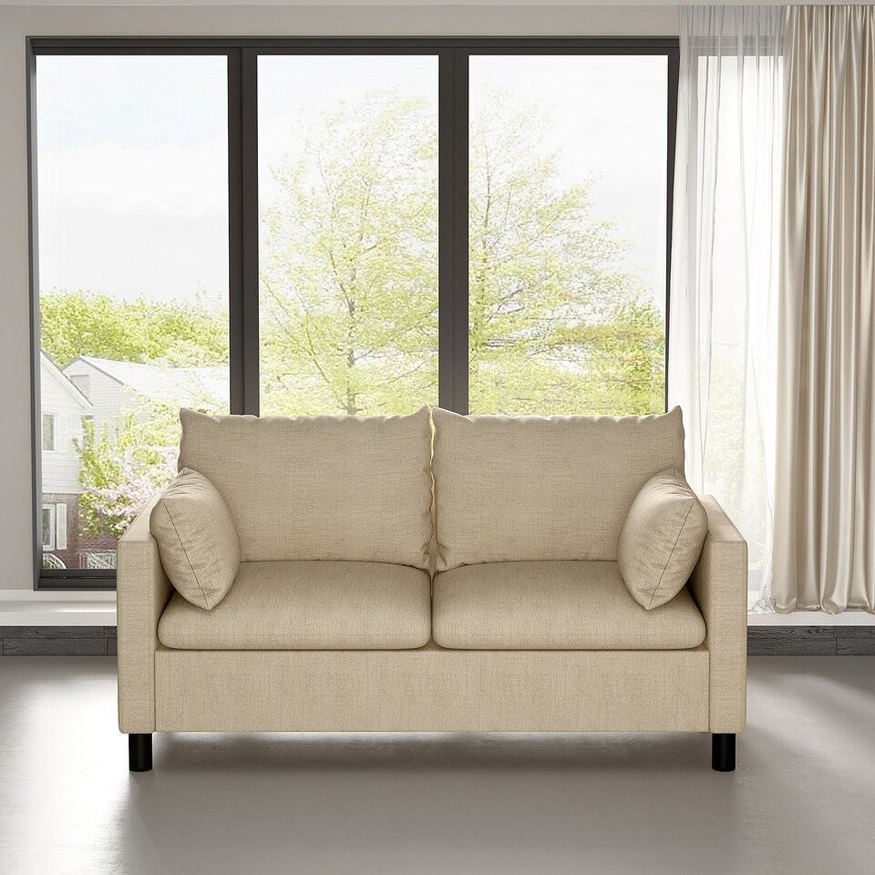 image 1 of CozyWell Large Sofa Plush Padded Settee - Laura