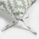 image 6 of OHS 2 x Geometric Waterproof Outdoor Garden Patio Deck Chair Tie Soft Comfy Cushion Filled Seat Pads Green | Sage | 40 x 40cm