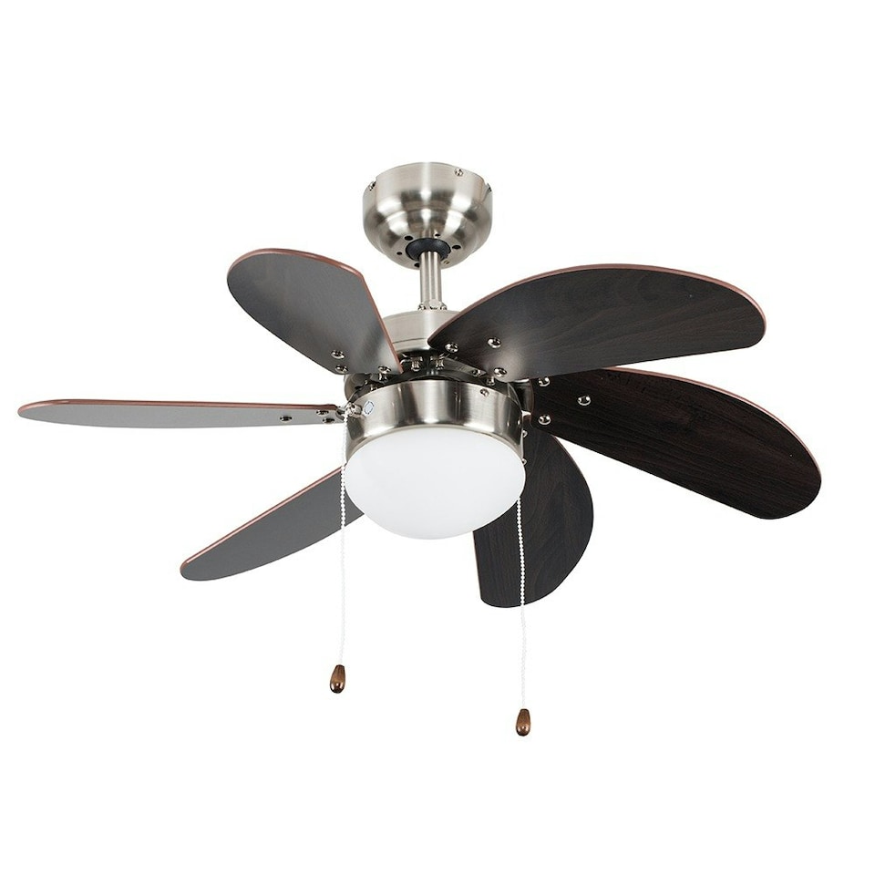 image 1 of ValueLights Typhoon 30 Inch Ceiling Fan with Light and Bulbs