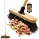 image 1 of Outdoor Broom 10" Yard Brush Heavy Duty Stiff Bristle Garden Sweeping Brush for Patio & Driveway | Brown | 1