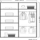image 3 of Modern Wavy Sliding Mirror Wardrobe 120/150/180/203cm White/Black/Grey/Oak Grey | 150cm
