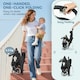 image 4 of AIYAPLAY Travel Stroller with Easy Folding, Lightweight Pushchair Grey
