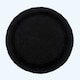 image 1 of Homescapes Luxury Reversible Round Bath Mat - Black Black