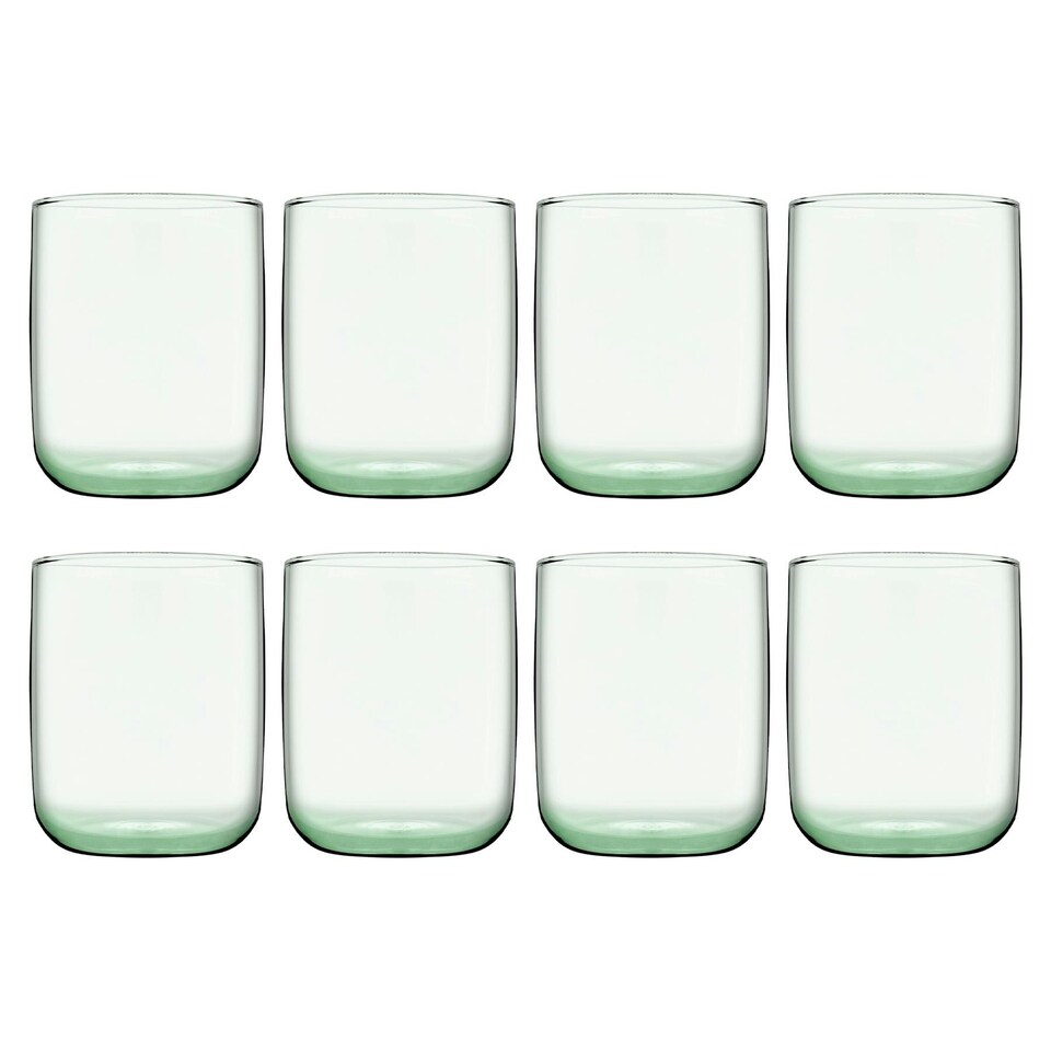 image 1 of Pasabahce Aware Iconic Recycled Glass Tumblers - 280ml - Green - Pack of 8