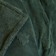 image 6 of OHS Soft Teddy Fleece Christmas Winter Tree Tufted Blanket Throw | Green