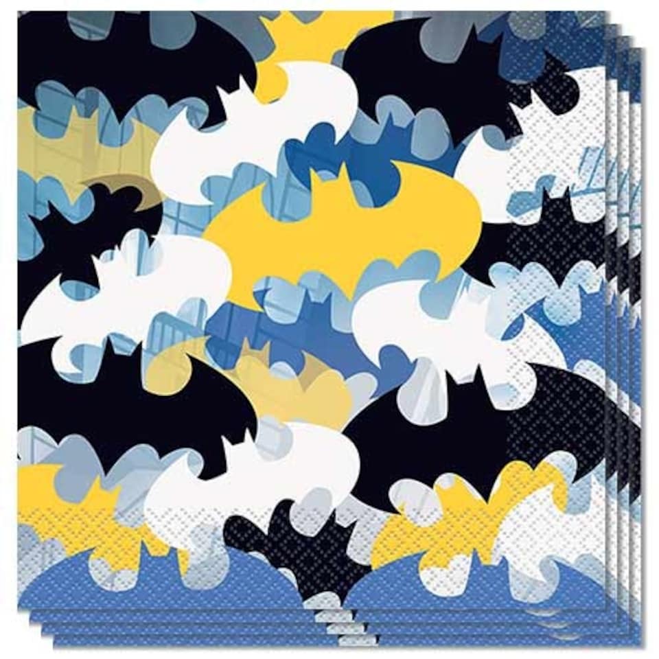 Batman Luncheon Napkins 33cm 2Ply - Pack of 16