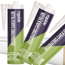 2 x White Multi Use Decorators Caulk Gap & Crack Filler Sealant