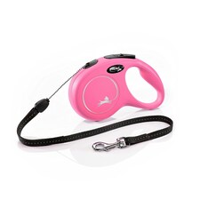 Flexi New Classic Cord S Pink 8m 1-12kg 26ft 1-26lbs