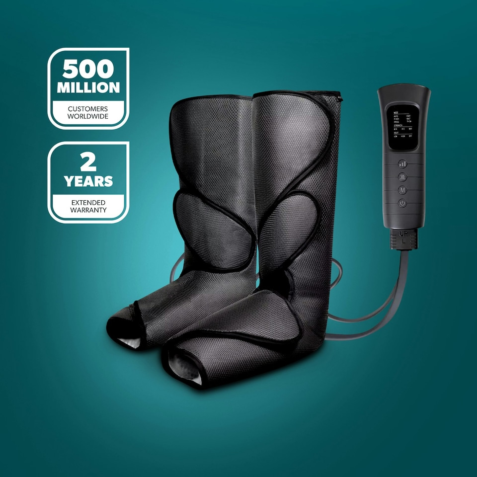 image 1 of GEEPAS Leg Massager with Air Compression,  Black