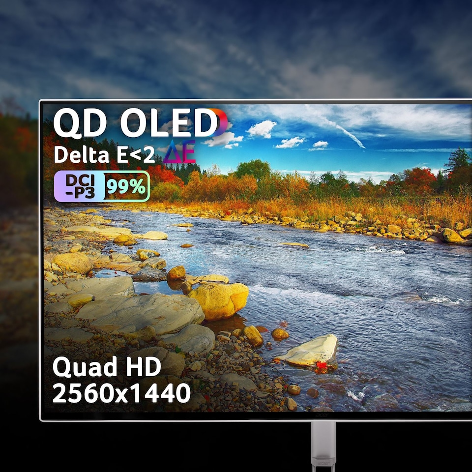 image 1 of Acer 240HZ Computer Monitors - 26.5 Inches - White