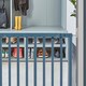 image 6 of Safetots Top of The Stairs Screw Fitted Stair Gate, Azure Blue Wooden, 63.5cm - 105.5cm, Wood Baby Gate, Safety Gate | Blue | 1