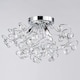 image 4 of BHS Lila 3 Light Flush Ceiling Light, Chrome