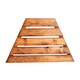 image 1 of Hand Made Chunky Rustic Wooden Garden Furniture Angled Tray