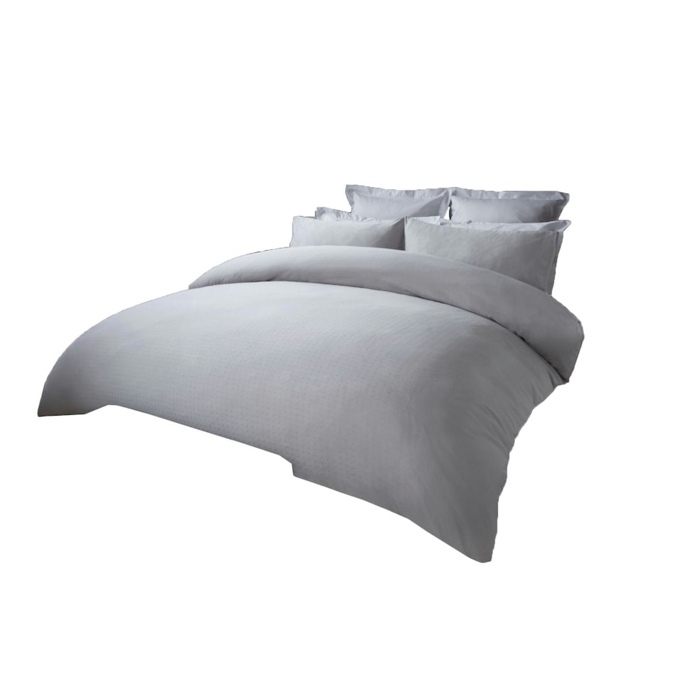 image 1 of Belledorm Staten Island Duvet Cover Set Set - Platinum - Superking