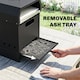 image 6 of Outsunny 3 in 1 Portable Wood Fired Outdoor Pizza Oven with Handles | Black | Black | 40 x 37.5 x 53.5 cm