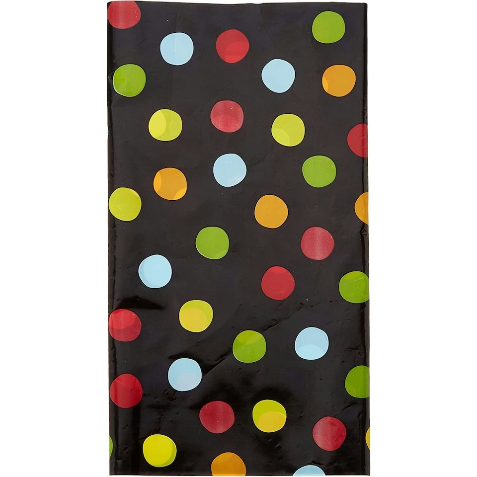 Creative Party Polka Dot Birthday Party Table Cover - Multicoloured - One Size