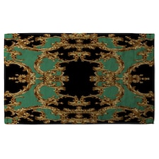 Black & Green Baroque (Kitchen Towel)