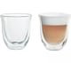 image 3 of De'Longhi DLSC301 Double Walled Cappuccino Glasses Pack of 6 Clear