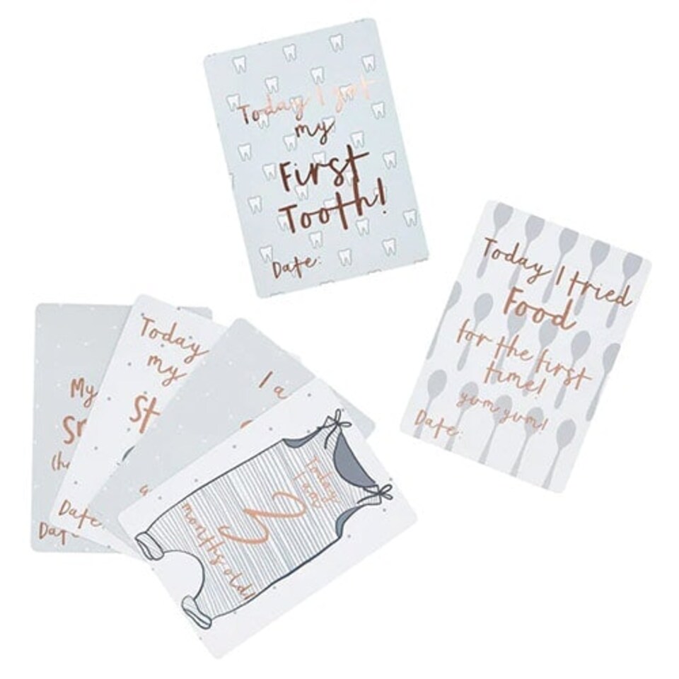 image 1 of Baby Milestone Cards - Pack of 22