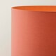 image 5 of ValueLights Morrigan Mid Wood Shelf Floor Lamp Rust Drum Shade | Orange