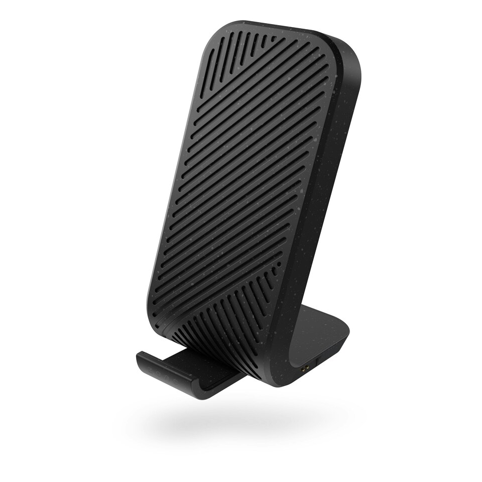 image 1 of Zens Modular Bundle: Stand Main Station Wireless Charger + Single Extension Wireless Charger (incl Wall Charger) - black