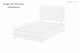 image 6 of Sloomy Alabama Black Plush Divan Bed Base No Drawers With 26 Inch Strutted Headboard | Black | Black | Single | 1