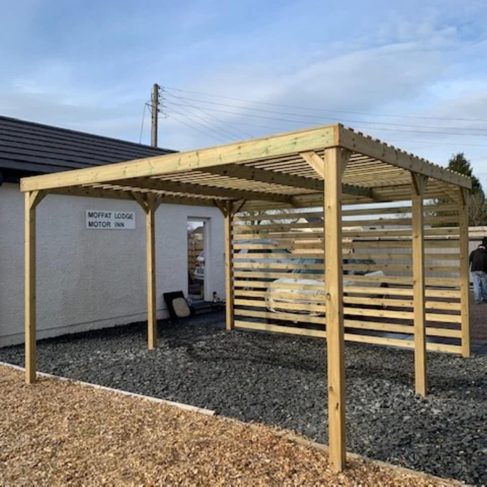 image 1 of Shade Pergola - Wood - L240 x W240 x H270 cm - Light Green