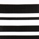 image 3 of Charles Bentley Stripe 100% Weatherproof Rug Indoor/Outdoor Black 120x170cm