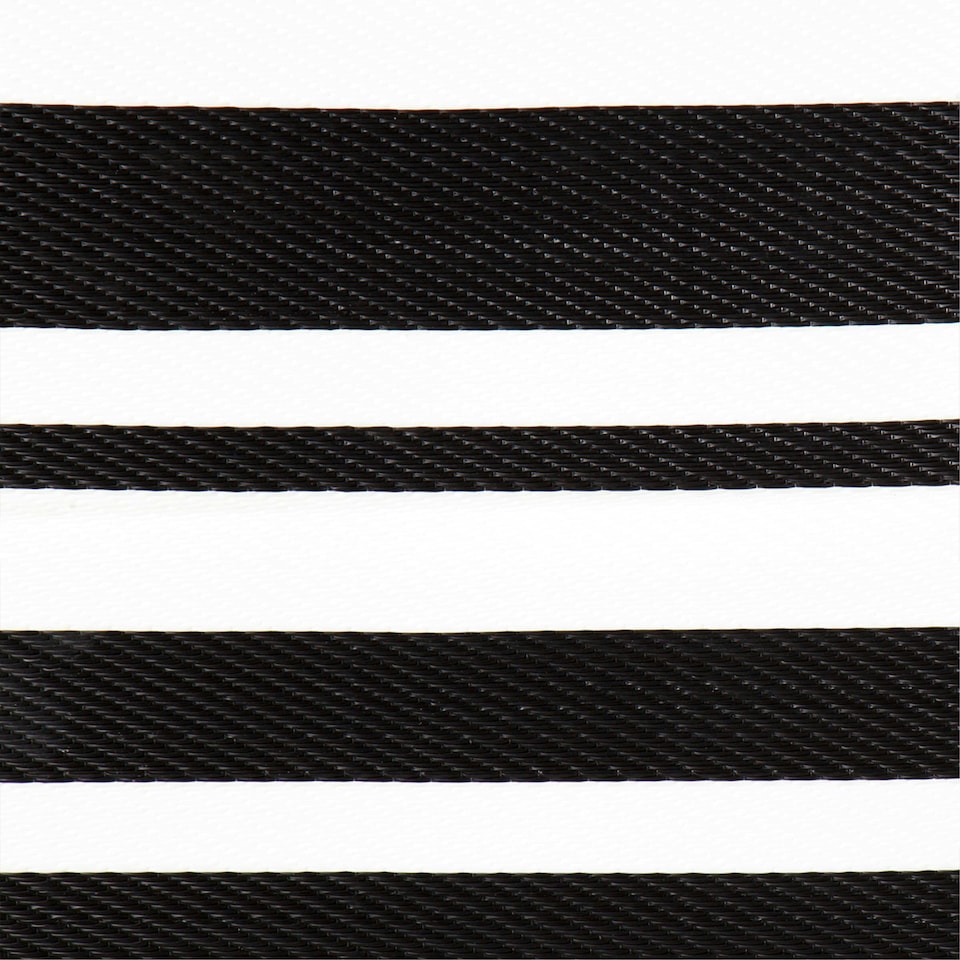 image 1 of Charles Bentley Stripe 100% Weatherproof Rug Indoor/Outdoor Black 120x170cm
