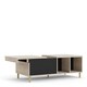 image 5 of Rome Coffee Table with Sliding Top in Jackson Hickory Oak and Matt Black