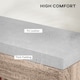 image 3 of HOMCOM Shoes Cabinet Bench Hidden Storage Padded Seat Organiser Footwear Rack Hallway Grey Wood Grain
