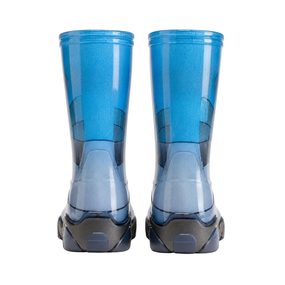 image 1 of Demar Stormer Reflective Kids' Wellies, Navy Transformer, EU 26/27