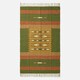 image 2 of Homescapes Lundi Orange and Green Kilim Cotton and Jute Rug- 240 x 300 cm