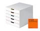 image 1 of Durable VARICOLOR MIX Desktop Organiser 5 Drawer Colour Coded Storage | A4+ | White