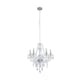 image 3 of Vivienne 5 Light Chrome & Clear Chandelier Ceiling Pendant