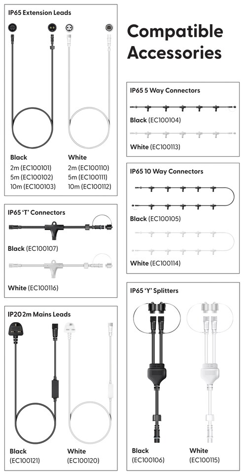 image 1 of Icicle lights White Rubber 60/40/20 Drop 10% 10M