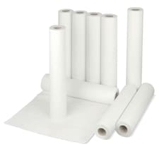 2 x White Hygiene Couch Roll 20"x40m Rolls Great For Medical Practices, Massage Tables & Beauty Rooms